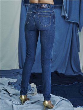 Cala Feminina Jeans - Cintura Alta e Perna Skinny