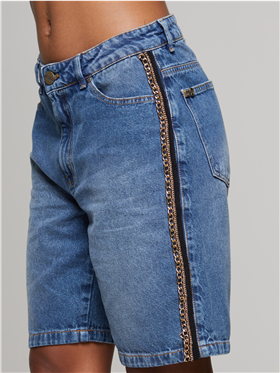 Bermuda Feminina Jeans- Cintura Média- Shape Confortável
