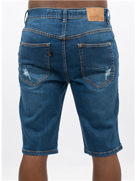 Bermuda Masculina Jeans Reta