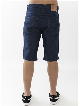 Bermuda Masculina Jeans Reta - Cintura Média
