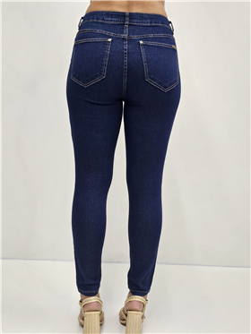Calça Feminina Jeans - Cintura Média -  Perna Encurtada