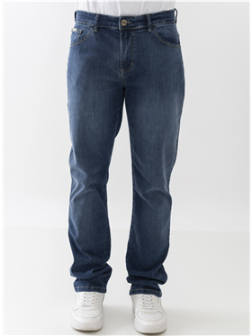 Calça Masculina Jeans- Cintura Alta- Perna Reta