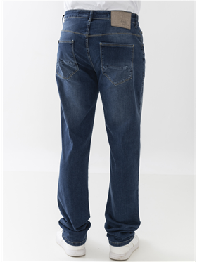 Calça Masculina Jeans- Cintura Alta- Perna Reta