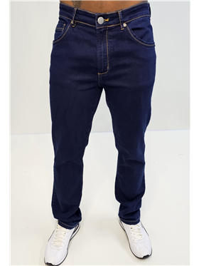Calça Masculina Jeans - Cintura Alta - Perna Reta