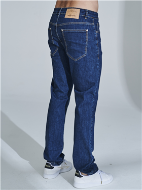 Calça Masculina Jeans - Cintura Alta -  Perna Reta