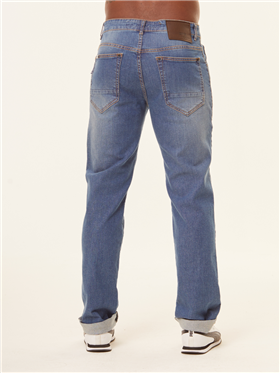 Calça Masculina Jeans - Cintura Alta Pernas Retas
