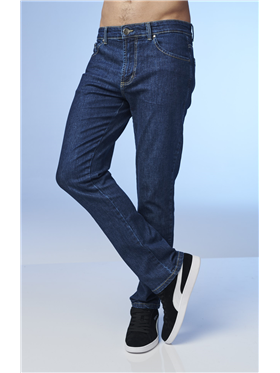 Calça Masculina Jeans - Cintura Média - Perna Reta